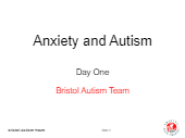 FREE PDF DOWNLOAD OF MANAGING ANXIETY COURSE/TRAINING PRESENTATION FOR PARENTS OF YOUNG PEOPLE WITH AUTISM