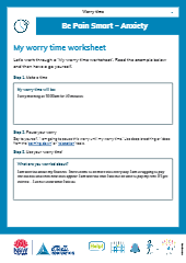 FREE PDF DOWNLOAD OF MY WORRY TIME WORKSHEET