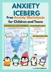 Anxiety Iceberg Free Worry Worksheets for Children and Teens-thumbnail pdf