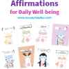 Empowering Mindfulness Affirmations for Daily Well-being - Free Printout