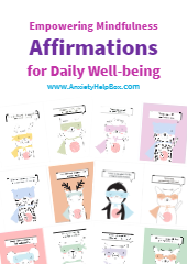 Empowering Mindfulness Affirmations for Daily Well-being - Free Printout