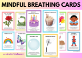 Free Mindful Breathing Cards for Children pdf download printable