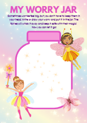 My Worry Jar Fairy Template for Children-thumbnail