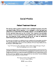 Social Phobia Patient Treatment Manual – A Cognitive-Behavioural Approach to Managing Social Anxiety free