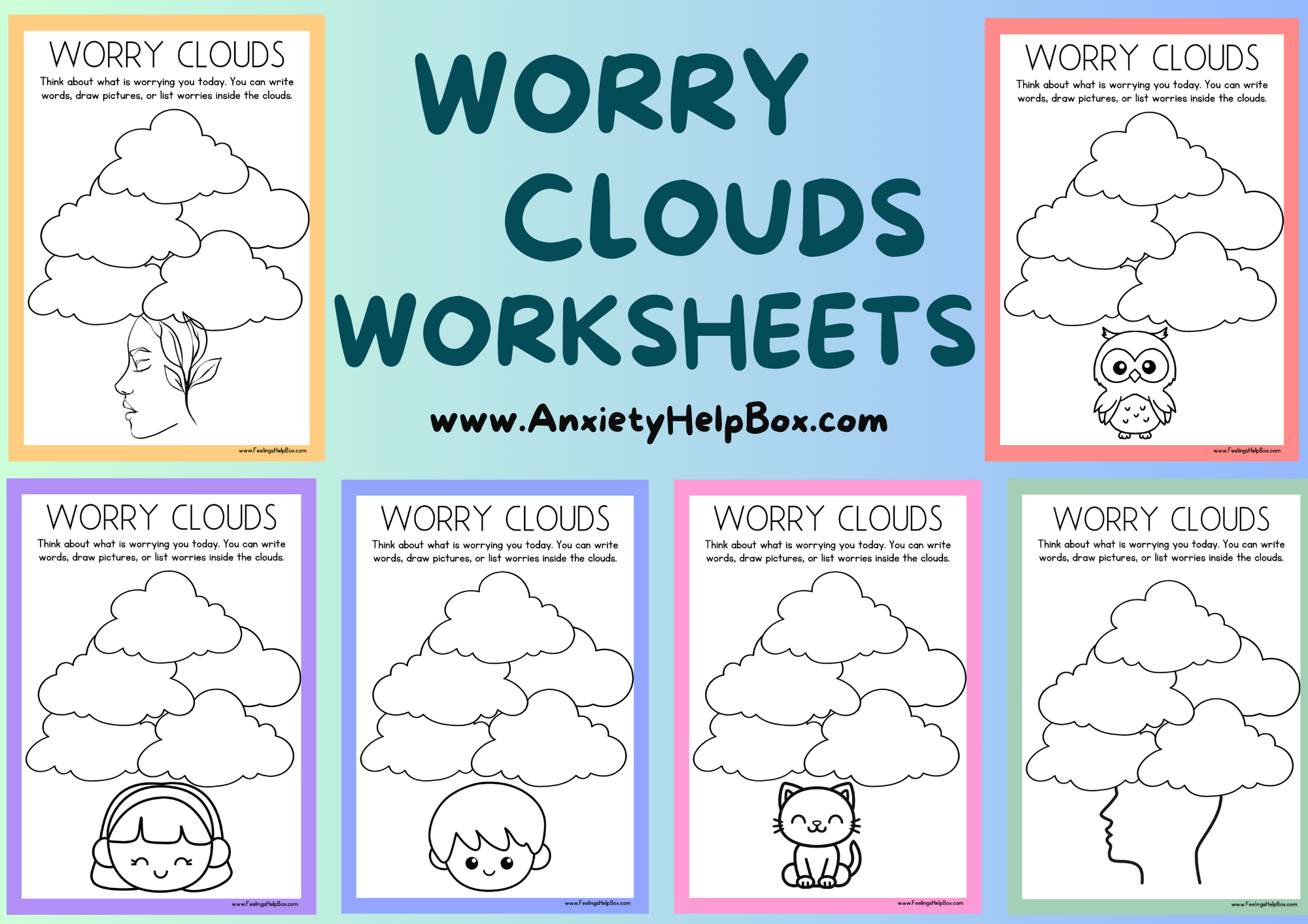 Thought Clouds Worksheets A freeTool for Self-Reflection and Emotional Awareness pdf