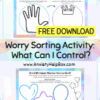 Worry Sorting Printable for Kids Free Anxiety CBT Worksheet pdf